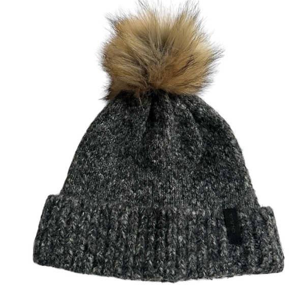 Bula Gray Chunky Wool Blend Knit Hat with Pom - Picture 7 of 10